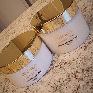 AGORA body scrub and body butter bundle